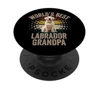 Il miglior nonno labrador del mondo, simpatico cane labrador giallo PopSockets PopGrip Adesivo