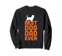 Il miglior papà cane di sempre - Cool Basset Hound Dog Felpa