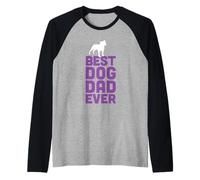 Il miglior papà cane di sempre - Cool Staffordshire Bull Terrier/Staffy Maglia con Maniche Raglan