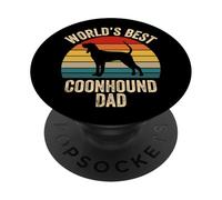 Il miglior papà Coonhound del mondo Vintage Coonhound Daddy PopSockets PopGrip Adesivo