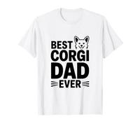 Il miglior papà Corgi di Sempre per Gli Amanti e i Proprietari di Cani Maglietta