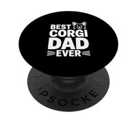 Il miglior papà Corgi di sempre per gli amanti e i proprietari di cani PopSockets PopGrip Adesivo