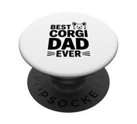 Il miglior papà Corgi di sempre per gli amanti e i proprietari di cani PopSockets PopGrip Adesivo