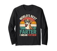 Il miglior papà del Mondo, intendo, Festa del papà, Divertente Cane Maglia a Manica