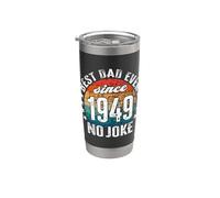 Il miglior papà del mondo non è uno scherzo - Papà dal 1949 Bicchiere termico in acciaio inox doppia parete