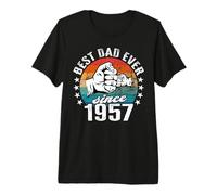 Il miglior papà del Mondo Non è Uno Scherzo - papà dal 1957 Maglietta Premium