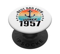 Il miglior papà del mondo non è uno scherzo - Papà dal 1957 PopSockets PopGrip Adesivo