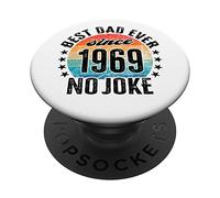 Il miglior papà del mondo non è uno scherzo - Papà dal 1969 PopSockets PopGrip Adesivo