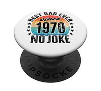Il miglior papà del mondo non è uno scherzo - Papà dal 1970 PopSockets PopGrip Adesivo