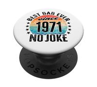 Il miglior papà del mondo non è uno scherzo - Papà dal 1971 PopSockets PopGrip Adesivo