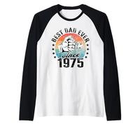 Il miglior papà del Mondo Non è Uno Scherzo - papà dal 1975 Maglia con Maniche Raglan