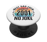 Il miglior papà del mondo non è uno scherzo - Papà dal 2001 PopSockets PopGrip Adesivo