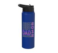 Il miglior papà del mondo non è uno scherzo - Papà dal 2012 Stainless Steel Insulated Water Bottle