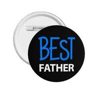 Il miglior papà di sempre Spille per la festa del papà Spilla rotonda Spilla a bottone Distintivo Adesivi Segno Spilla in metallo Distintivo Decorazione