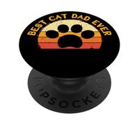 Il miglior papà gatto di sempre PopSockets PopGrip Adesivo