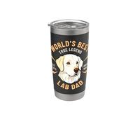 Il miglior proprietario del cane White Lab Dad True Legend del mondo Bicchiere termico in acciaio inox doppia parete