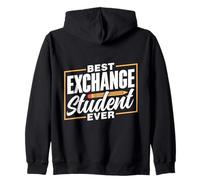 Il Miglior Studente di Scambio di Sempre Ospite Scuola Felpa con Cappuccio