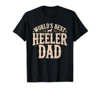 Il Migliore del Mondo Papa di Blue Heeler Cane da Bestiame Maglietta