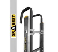 Il migliore Portascala per colmo del tetto - Robusto acciaio verniciato a polvere con ruote facili da trasportare - Compatibile con tutti i modelli di scala - Facile da installare - 0,35x0,78x0,09 m