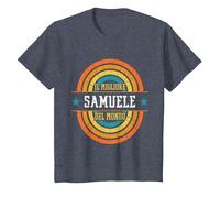 Il Migliore Samuele del Mondo - Nome Divertente Samuele Maglietta, Bambini, Pervinca, 2 Anni