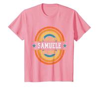 Il Migliore Samuele del Mondo - Nome Divertente Samuele Maglietta, Bambini, Rosa, 6 Anni