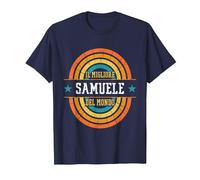 Il Migliore Samuele del Mondo - Nome Divertente Samuele Maglietta, Uomo, Navy, 3XL