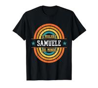 Il Migliore Samuele del Mondo - Nome Divertente Samuele Maglietta, Uomo, Nero, 5XL