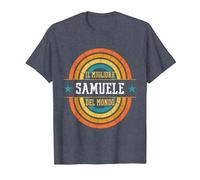 Il Migliore Samuele del Mondo - Nome Divertente Samuele Maglietta, Uomo, Pervinca, 5XL