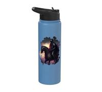 Il minaccioso cavaliere nella notte Stainless Steel Insulated Water Bottle