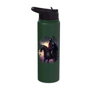 Il minaccioso cavaliere nella notte Stainless Steel Insulated Water Bottle