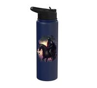 Il minaccioso cavaliere nella notte Stainless Steel Insulated Water Bottle