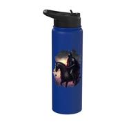 Il minaccioso cavaliere nella notte Stainless Steel Insulated Water Bottle