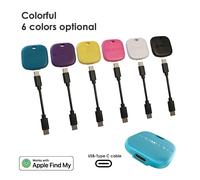 Il mini localizzatore GPS ricaricabile Bluetooth Smart Airtag funziona con Apple Trova il mio dispositivo anti-smarrimento per chiave, localizzatore di sistema IOS di portafoglio