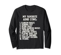 Il Mio ADHD Preferito stimola la neurodiversità Divertente Maglia a Manica