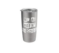 Il mio agente Ai è cool Bicchiere termico in acciaio inox doppia parete