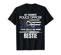 Il Mio Agente di Polizia Preferito Mi Chiama Bestie Maglietta