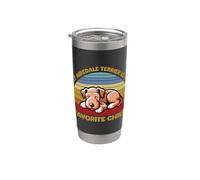 Il mio Airedale Terrier è il mio bambino preferito - Retro Dog Cartoon Bicchiere termico in acciaio inox doppia parete