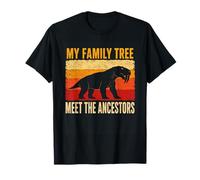 Il Mio Albero genealogico incontra Gli antenati Gorgonopsian Retro Maglietta