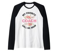 Il Mio Allenatore Preferito Call Me Mom Trainer Fitness Fitness Traine Maglia con Maniche Raglan