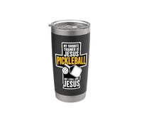 Il mio allenatore preferito è Gesù, ma amo ancora il pickleball Bicchiere termico in acciaio inox doppia parete