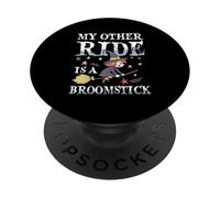 Il mio altro giro è una scopa, simpatica strega di Halloween PopSockets PopGrip Adesivo