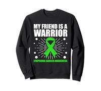 Il Mio Amico è Un Supporto per la consapevolezza del Cancro del linfoma Guerriero Felpa