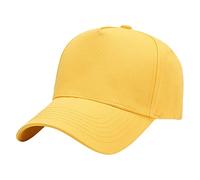 Il mio amico nome, protezione solare per esterni, cappello da baseball da uomo e donna, in tinta unita, giallo., Taglia unica
