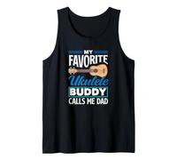 Il Mio Amico Preferito per l'ukulele Mi Chiama papà Funny Ukulele Dad Canotta