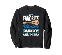 Il Mio Amico Preferito per l'ukulele Mi Chiama papà Funny Ukulele Dad Felpa