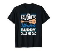 Il Mio Amico Preferito per l'ukulele Mi Chiama papà Funny Ukulele Dad Maglietta