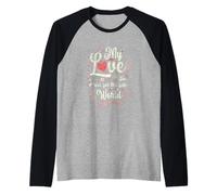 Il Mio Amore è Troppo Reale per Questo Mondo Falso Maglia con Maniche Raglan