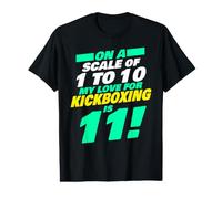 Il Mio Amore per Il Kickboxing è 11 - Divertente Kickboxer Maglietta con Stampa Grafica Economica