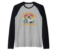 Il Mio Animale Spirituale è Un Amante dei Meme dei procioni Panda Spazzatura Maglia con Maniche Raglan