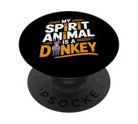 Il mio animale spirituale è un asino - Carino & Amore animale divertente PopSockets PopGrip Adesivo